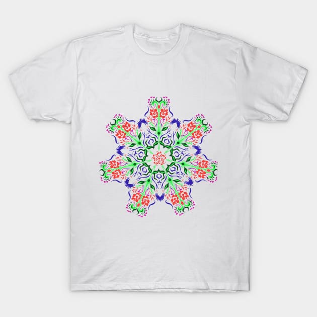 Polish Flower Design T-Shirt by Lola1b
